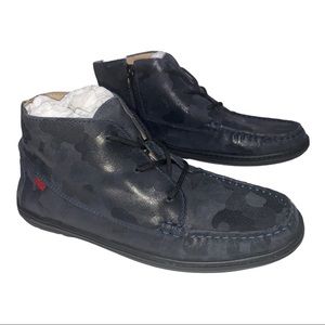 Marc Joseph Big Kids 4.5 Navy Camo Shoes Boots